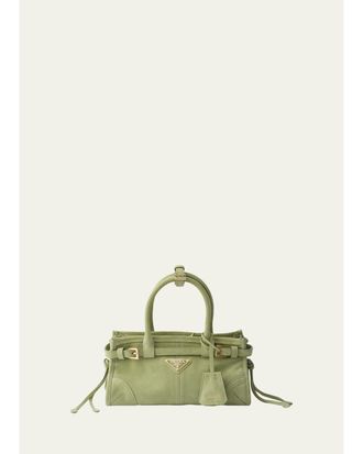 Prada Bonnie Suede Shoulder Bag