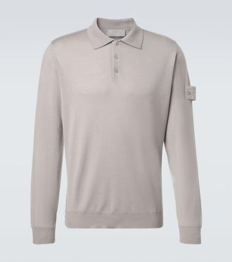 Stone Island Compass virgin wool polo shirt
