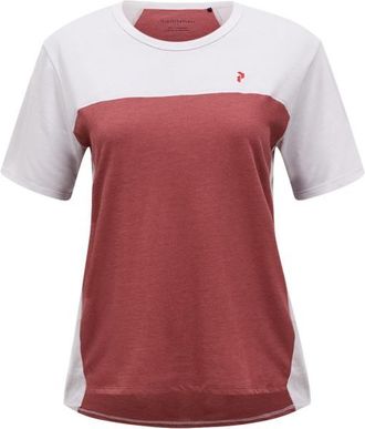 Peak Performance Trail Wool Blend S/S Merinoshirt f&uuml;r Damen | rot