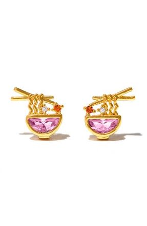 Girls Crew Ramen Stud Earrings in Gold at Nordstrom