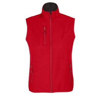 SOLS Dames/Dames Falcon Bodywarmer Softshell met rits (Peperrood)