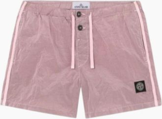 Stone Island Mens Stone Island Nylon Metal Oleander Pink Shorts - Size: 32/30/31
