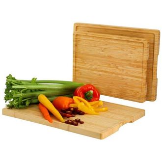 MegaChef 3 Piece Natural Wood Cutting Board Set in Brown at Nordstrom
