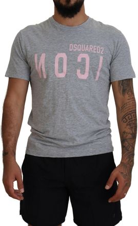 Dsquared2 Dsquared&sup2; Logo Cotton Short Sleeves Crewneck Mens T-shirt (Pre-Owned)