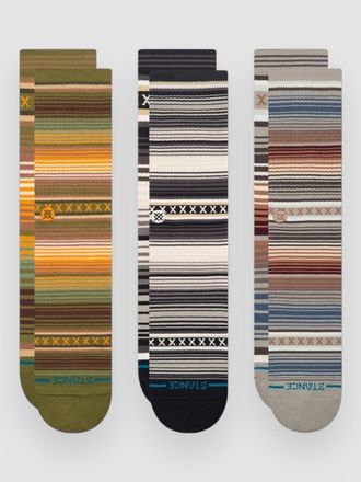 Stance Curren 3 Pack Calcetines estampado