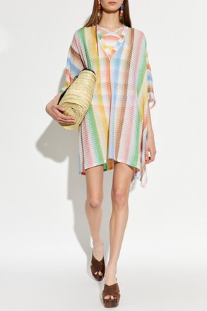 Missoni Patterned Poncho, Womens, Multicolour