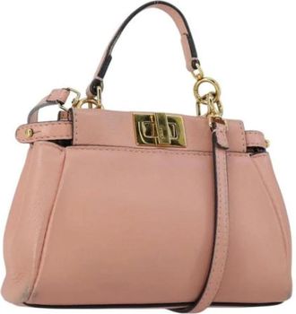 Fendi Pre-owned Handbags, female, Pink, Size: ONE SIZE Pre-owned Vintage Handbag