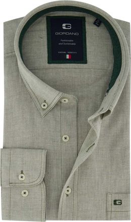 Giordano overhemd groen button down