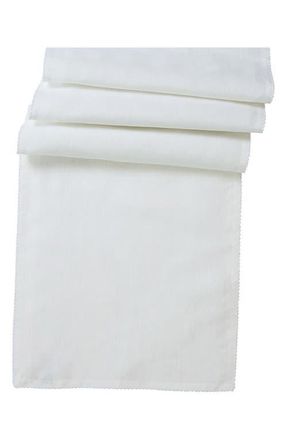 Juliska Berry Scallop Linen Table Runner in White at Nordstrom
