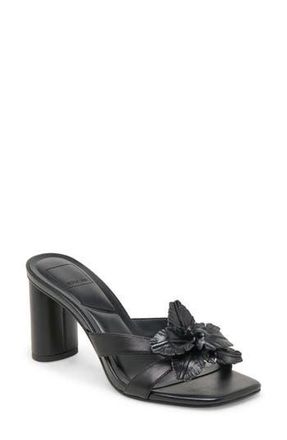 Dolce Vita Nikil Sandal in Black Leather at Nordstrom Rack, Size 8.5