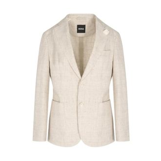 HUGO BOSS C Hanry 262 Jacket - male - Hugo - Blazers - Beige - XL - Suits