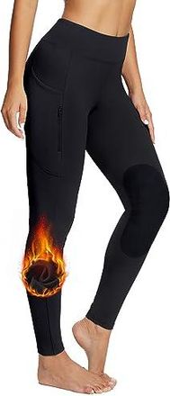 Pantalon De Yoga 3/4 BALEAF - Taille Haute - Multicolore Avec Poches - Polyester Respirant