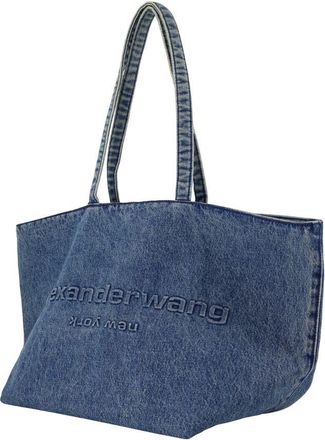 Alexander Wang Womens Punch Tote - Alexander Wang Cotton Blue Bags Totes-Shopping-Bags