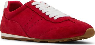 Blondo Carmen Waterproof Sneaker in Red Suede at Nordstrom, Size 7.5
