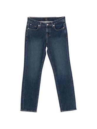 Seven 7 Jeans bassi in denim a sigaretta