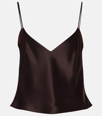 Galvan Ischia satin camisole