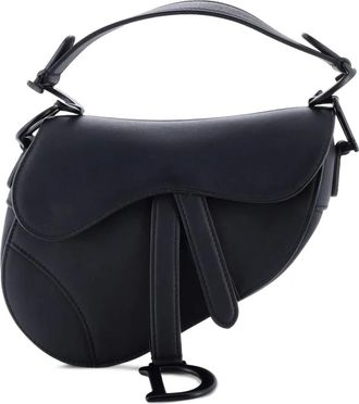 Dior Ultra Matte Saddle Handbag Leather Mini shoulder bag - Zwart