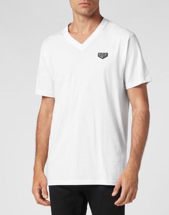Philipp Plein T-Shirt V-Neck Men in White at Nordstrom, Size Xxx-Large