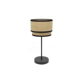 Fabrilamp Fabrilamp - Lampada da tavolo alta Roque 1xe27 naturale/nero 60x30x30 cm