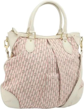 Louis Vuitton Pre-owned Linnen Handtas - Dames - Vintage Handtas - Roze - ONE Size - Linnen - Vintage