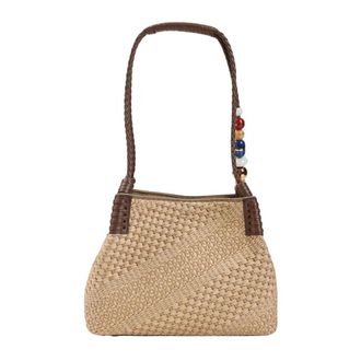Etro Etro, Shoulder Bags, female, Brown, Size: ONE SIZE Libra S Rafia Shoulder Bag