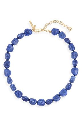 Lele Sadoughi Palm Beach Baroque Stone Collar Necklace in Indigo at Nordstrom