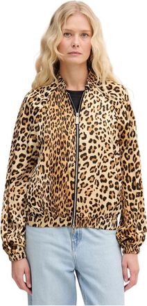 Lola Casademunt Leopard Bomberjack - Dames - Bomber jackets - Bruin - XS - Polyester - Jassen