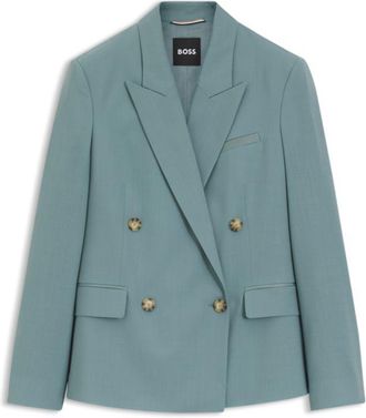 BOSS Regular-fit blazer in virgin wool