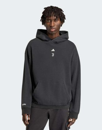 adidas adidas Performance - Sgura - Felpa con cappuccio nera-Nero