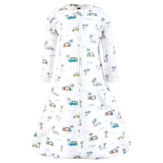 Hudson Baby Long-Sleeve Cotton Jersey Sleeping Bag in Surfer Dude at Nordstrom