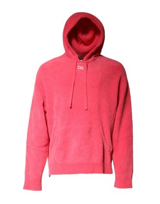 Dolce & Gabbana Red Cotton Knit Hooded Men Pullover Mens Sweater