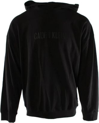 Calvin Klein Zwarte heren sweater met elastaan - Heren - Hoodies - Zwart - M - Katoen - Hoodies & sweatvesten