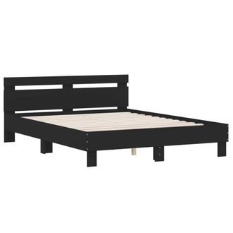 Berkfield Home Durable Bed Frame without Mattress Black 140x190 cm