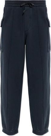 Emporio Armani Cargo Broek - Heren - Wijde Broeken - Blauw - S - Katoen - Broeken