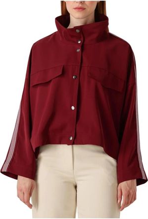 Co'Couture Jassen, Dames, Rood, XL, Polyester, Bordeaux Box Jacket