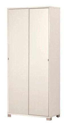 OEM Armadio Con 2 Ante Scorrevoli Bianco, 82x41x190 Cm