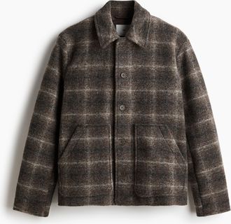 H&M Jacke aus Wollmix in Regular Fit - Beige