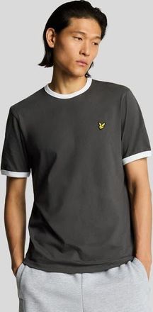 Lyle & Scott Ringer T-shirt in Gunmetal/White at Nordstrom, Size Xx-Large