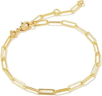Kendra Scott Courtney Paperclip Womens Bracelet Womens Bracelet Gold Metal, Brass