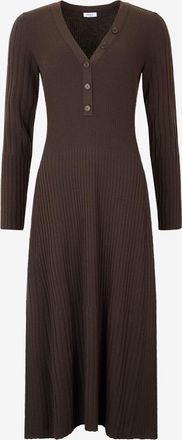 Akris Langes Kleid aus Jersey mit V-Ausschnitt
