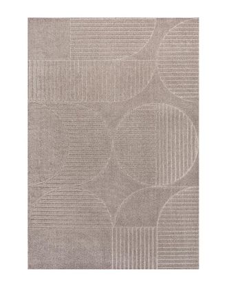 Jonathan Y Designs Jonathan Y Nordby High-Low Geometric Arch Scandi Striped Indoor/Outdoor Area Rug