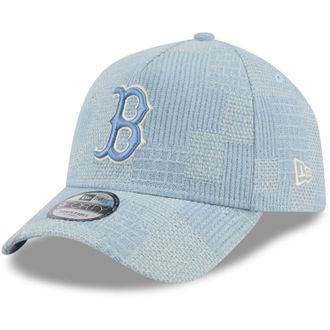 New Era A-Frame Trucker Cap Patchwork Boston Red Sox Sky - One Size