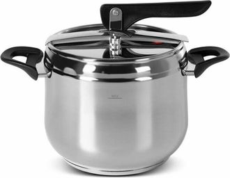 Trade Shop Trade Shop - Pentola A Pressione In Acciaio Inox Capacit&agrave; 8lt Diametro 22cm Manico Ergonomico