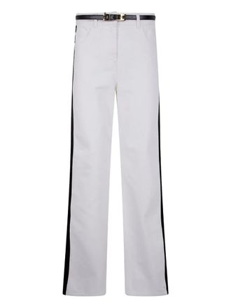 Elisabetta Franchi Jeans met zijstreep - Wit