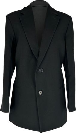 The Row Single-breasted Blazer in Black Wool