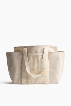 H&M Grosser Shopper aus Jutemix - Beige