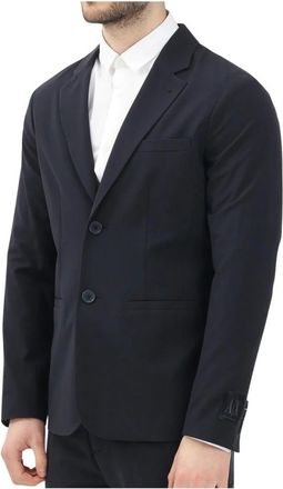 A|X Armani Exchange Jassen, Heren, Blauw, XL, Wol, Blazer stondata