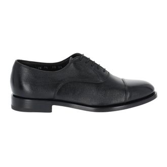 Santoni Zaklassieke schoenen - Heren - Nette schoenen - Zwart - 43 EU - Leer - Schoenen