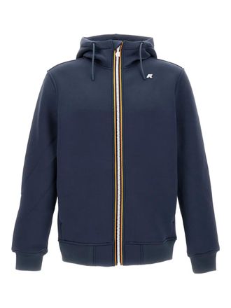 K-Way Felpa con cappuccio e zip - Blu