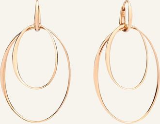 POMELLATO 18k Rose Gold Oval Hoop-Drop Earrings